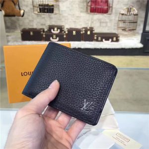 Louis Vuitton Multiple Wallet Taurillon Leather Noir