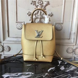 Louis Vuitton Lockme Backpack Mini Gold