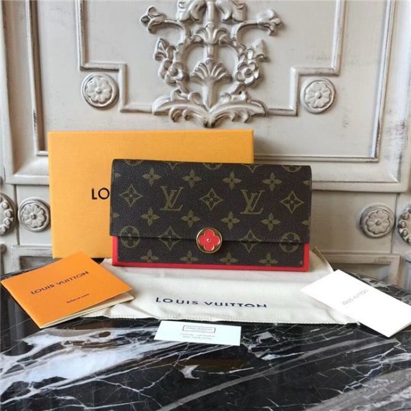 Louis Vuitton Flore Wallet Coquelicot