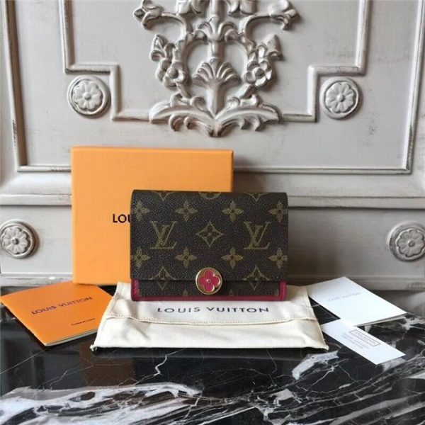 Louis Vuitton Flore Compact Wallet Fuchsia