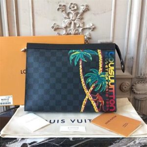 Louis Vuitton Pochette Voyage MM Damier Cobalt Canvas