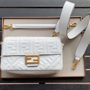 Fendi Baguette Medium White