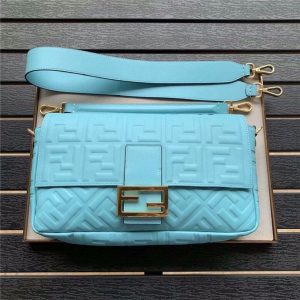 Fendi Baguette Large Pale Blue