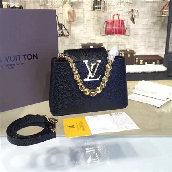 Louis Vuitton Capucines Mini Chain Noir