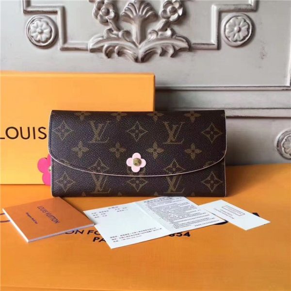 Louis Vuitton Monogram Emilie Wallet Hot Pink